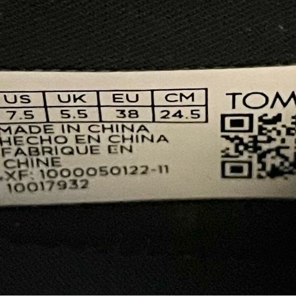 Toms Women's Black Slip-On Sneakers - Picture 8 of 8